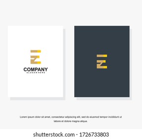 Letter E logo for business. Business corporate letter E logo design template. Simple and clean flat design of letter E logo vector template.