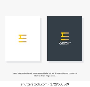 Letter E logo for business. Business corporate letter E logo design template. Simple and clean flat design of letter E logo vector template.