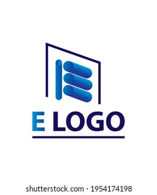 letter e logo for company