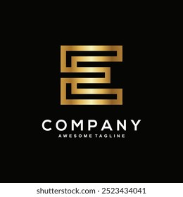 Letter E logo design for business
