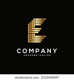 Letter E logo design for business