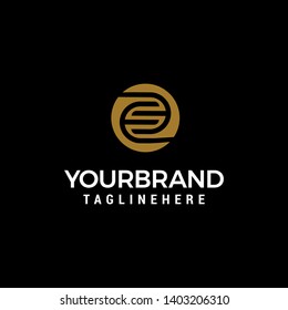 letter E logo design concept template vector