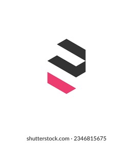 Letter E logo design element with modern concept style