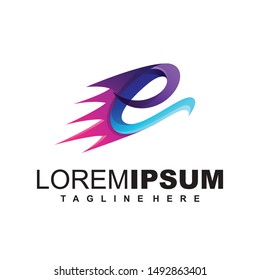 Letter E Logo Design Illustration Vector