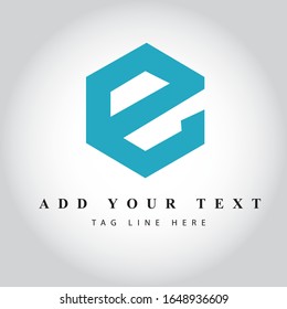 diseño del logotipo de la letra E y arte vectorial de ilustración 