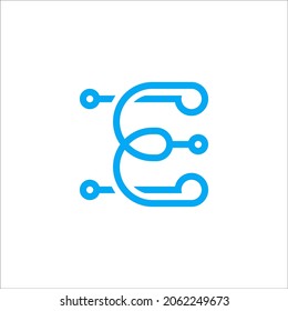 Letter E Logo Design, infiniti, Software, Daten und Informationen.