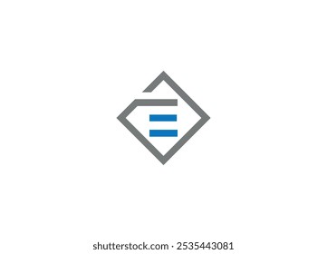 Letter E logo design Initial vector Custom brand logo template