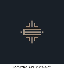 Letter E logo design inspiration vector template