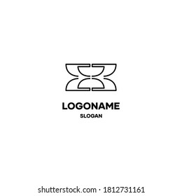 Letter E logo design material. logo design material with abstract shapes. modern, minimal and trendy logo concept. vector