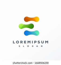 Letter E logo design ready to use
