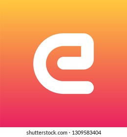 Letter E logo design template element. Minimal unique modern creative trendy business initial based icon logo. Vector illustration. Abstract template. Creative letter.