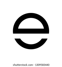 Letter E logo design template element. Minimal unique modern creative trendy business initial based icon logo. Vector illustration. Abstract template. Creative letter.