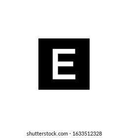 letter E logo design template vector.
