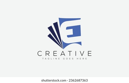 Letter E logo design template vector illustration.