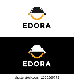 Letter e Logo Design Template Elemente mit Grow Icon.

