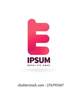 Letter E, logo design template. Creative vector logotype for your company.