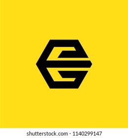 letter e logo design vector