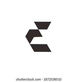 letter E logo design vector