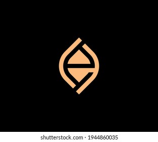 Letter e logo design vector template