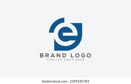 Buchstabe E Logo Design Vektorgrafik Design für die Marke.