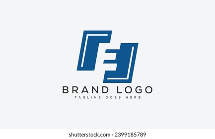 letter E logo design vector template design for brand.