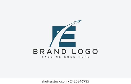 letter E logo design vector template design for brand.