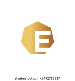 Letter E logo design vector with universal form and creative idea