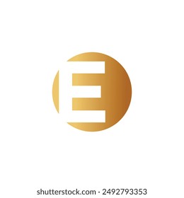 Letter E logo design vector with universal form and creative idea