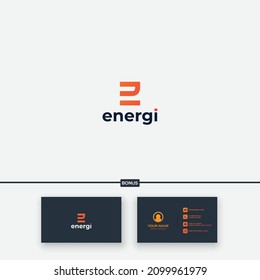 letter e logo for energy and power logo