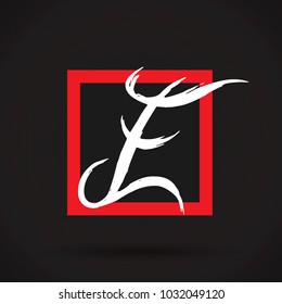 Letter E logo icon design template elements