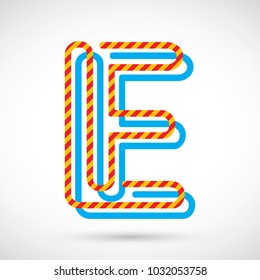 Letter E logo icon design template elements