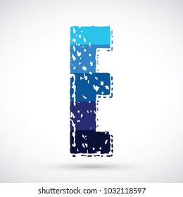 Letter E logo icon design template elements