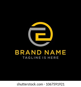 Letter E logo icon design template elements - vector sign. Business card templates.