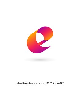 Letter E logo icon design template elements