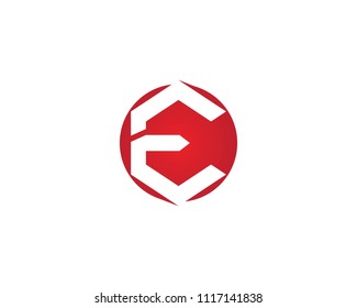 Letter E logo icon design template