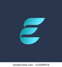 Letter E logo icon design template elements