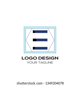Letter E logo icon design template