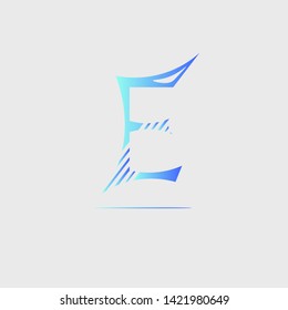 Letter E logo icon design template elements. vector
