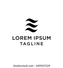Letter E logo icon design template elements