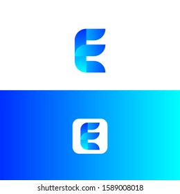 Letter E logo icon design template