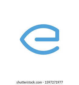 Letter E logo icon design template elements. Vector color sign.