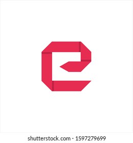 Letter E logo icon design template elements. Vector color sign.
