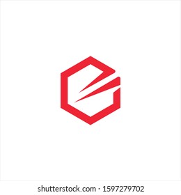 Letter E logo icon design template elements. Vector color sign.
