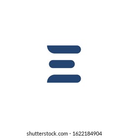 Letter E logo icon design template elements. Vector color sign.