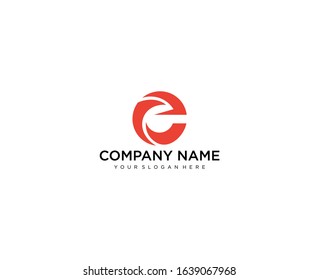 Letter E logo icon design template elements