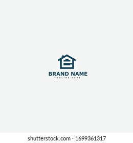 2,066 Letter E With Home Logo Design Template Images, Stock Photos ...