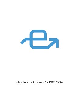 Elementos de plantilla de diseño de icono de logotipo de carta E. Signo de color del vector.
