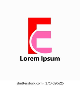 Letter E logo icon design template elements. Vector Icon.