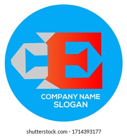 Letter E logo icon design template