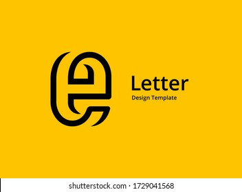 Letter E logo icon design template elements